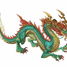 Схема вышивки «дракон»