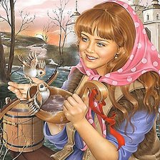 Схема вышивки «берёт наполняет ладони»