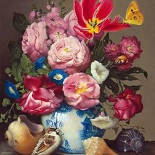 Схема вышивки «цветы»