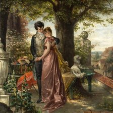 Схема вышивки «Влюбленные»