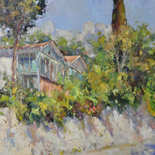 Схема вышивки «крым, горы, море»