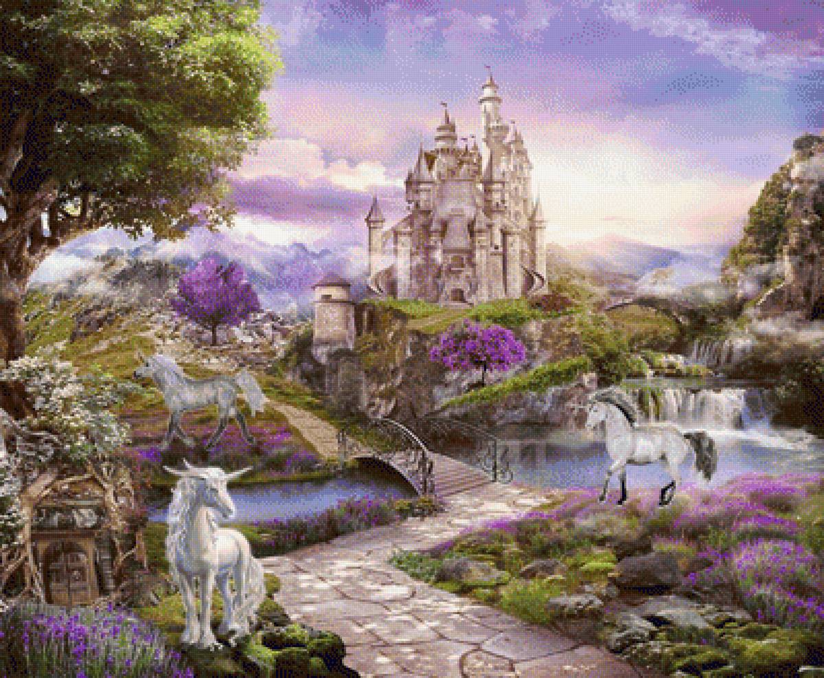 Замок в горах - предпросмотр