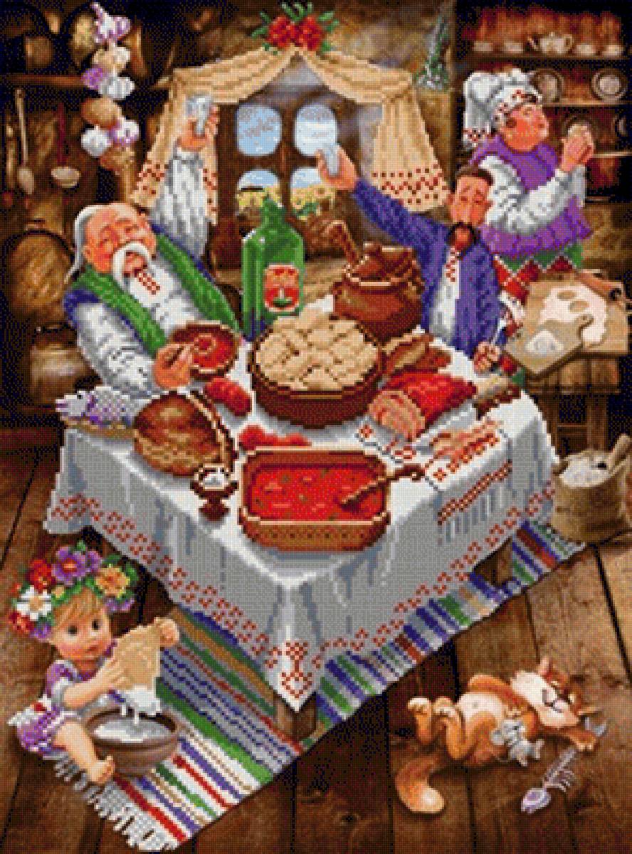 В гостях у кума. - картины - предпросмотр