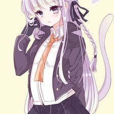 Схема вышивки «вышивка крестом киригири школа отчаяния с ушками и хвостом»