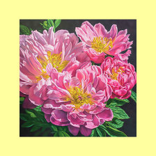 Пионы.Букет. 299/300 крестов.