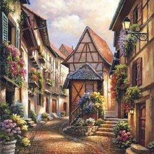 Схема вышивки «Пейзажи корейского художника Сунг Ким»