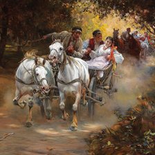 Схема вышивки «Деревенские свадьбы»