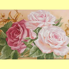 Схема вышивки «Розы.»