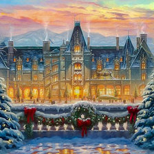 Схема вышивки «Christmas at Biltmore.»
