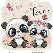 Схема вышивки «Счастливые пандочки»