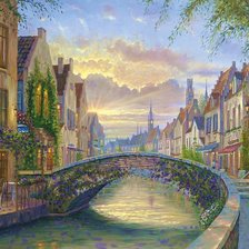 Схема вышивки «городской пейзаж»