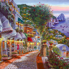 Схема вышивки «Evening Capri.»