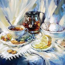 Схема вышивки «ЧАЕПИТИЕ»