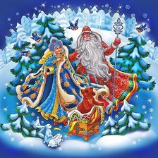 Схема вышивки «новогодняя»