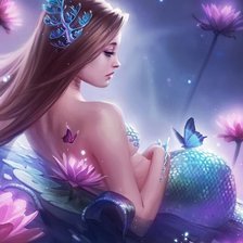 Схема вышивки «Русалка»