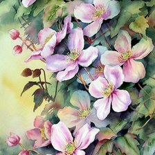 Схема вышивки «Сиреневые цветы»