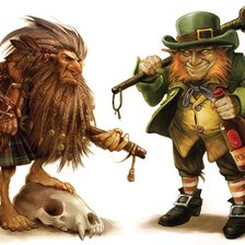 Схема вышивки «лепрекон»