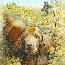 Схема вышивки «Охота»