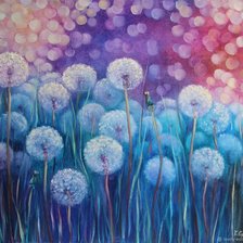 Схема вышивки «одуванчики»