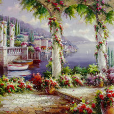 Схема вышивки «Lago Di Como.»