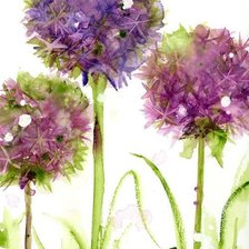 Схема вышивки «Сиреневые шары»