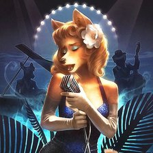 Схема вышивки «Певица»