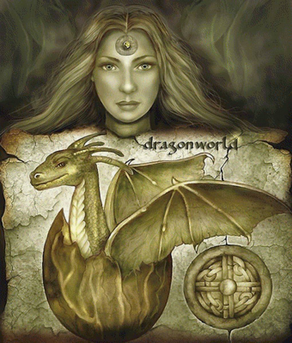 Рождение дракона - дракончик, девушка - предпросмотр