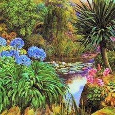 Схема вышивки «Тропическая природа»