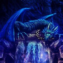 Схема вышивки «Русалка и дракон часть 1»