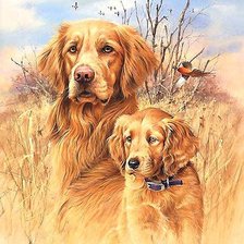 Схема вышивки «на охоте»