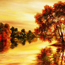 Схема вышивки «Пейзаж.»