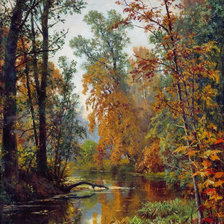 Схема вышивки «Парк в Павловске Шишкин»