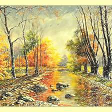 Схема вышивки «Первый снег.»