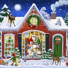 Схема вышивки «Babbo Family»