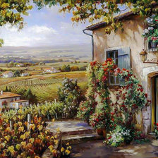 Схема вышивки «View to the Valley.»