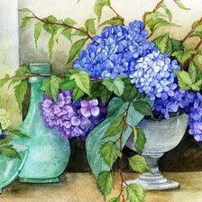 Схема вышивки «zátišie kvety»