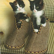 Схема вышивки «Котята»