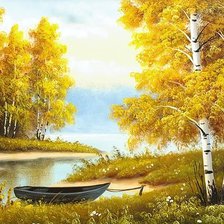 Схема вышивки «пейзаж»