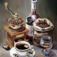 Схема вышивки «КОФЕ»