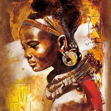 Схема вышивки «африканка»