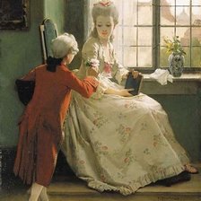 Схема вышивки «девушка»