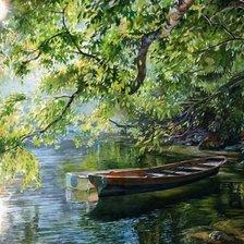 Схема вышивки «пейзаж»