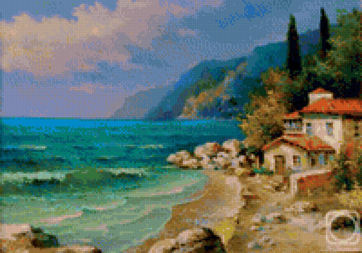 дом у моря - чистота, домик, море, дом - предпросмотр