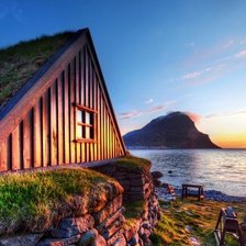 Схема вышивки «Домик у моря»