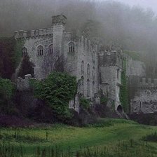 Схема вышивки «замок в тумане»