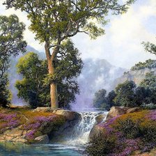 Схема вышивки «водопад»