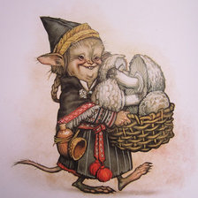 Схема вышивки «мышь»