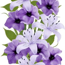 Схема вышивки «цветы»