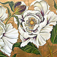 Схема вышивки «Серия "Пионы"»