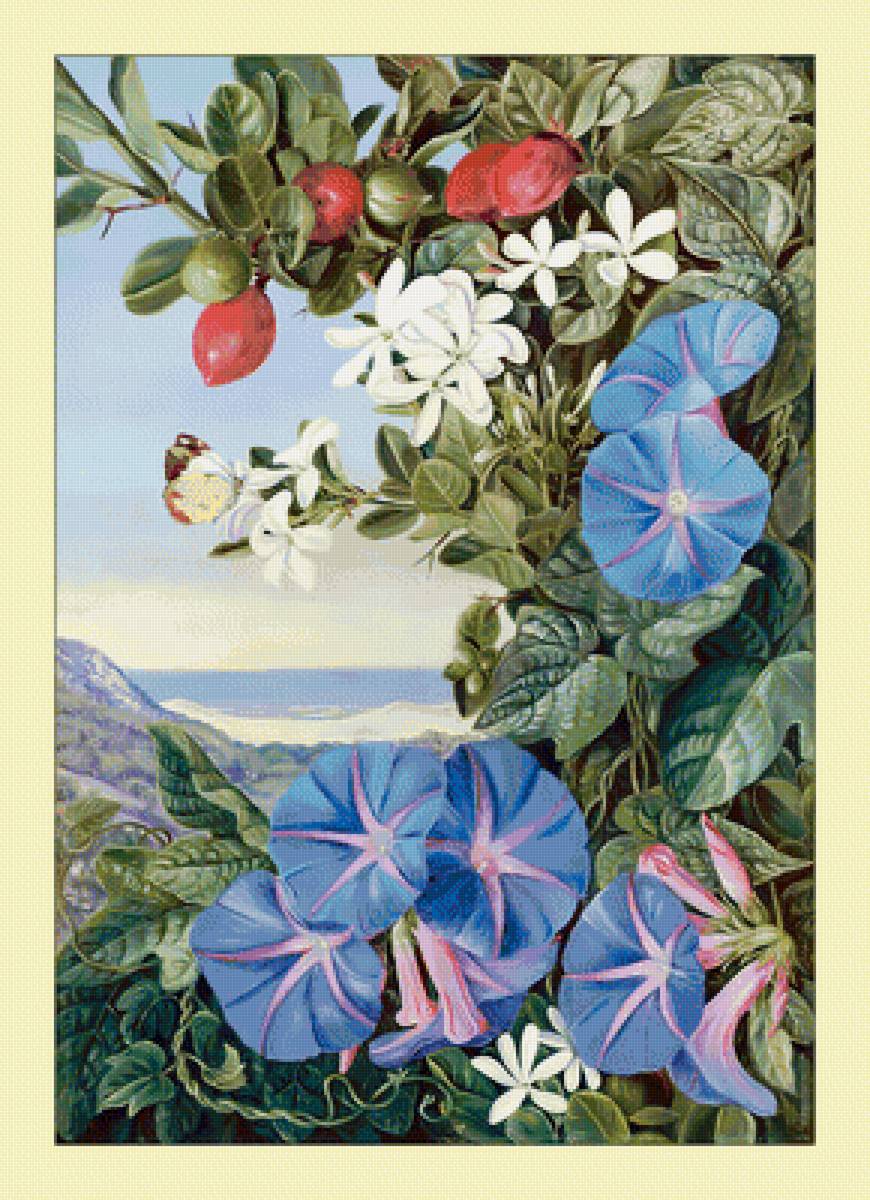 Пейзаж. Цветы. - живопись, цветы, пейзаж - предпросмотр